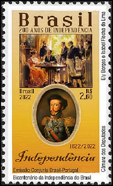 Emissão Conjunta Brasil e Portugal – Série 200 anos de independência do Brasil: Bicentenário da Independência do Brasil